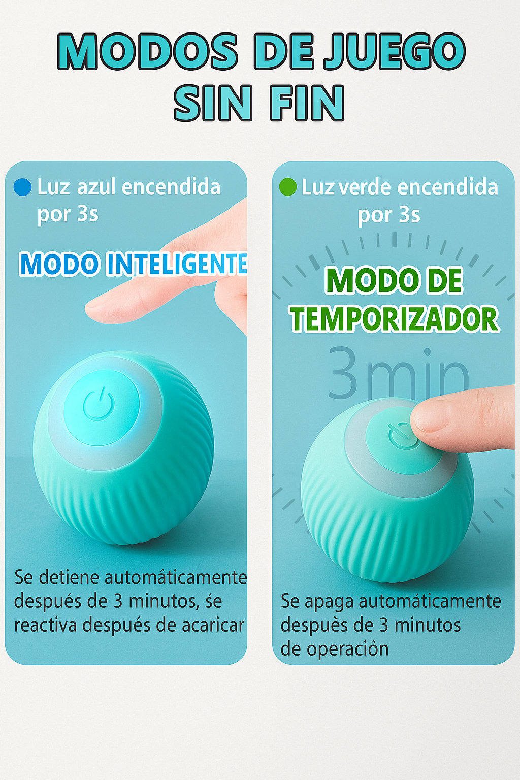 Juguete Interactivo para Gatos – Bola Mágica Automática con Sensor Inteligente y Silicona Silenciosa
