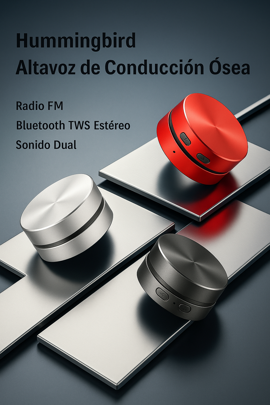 Altavoz Inalámbrico Bluetooth con Conducción Ósea | Potente, Compacto y con Sonido 360°