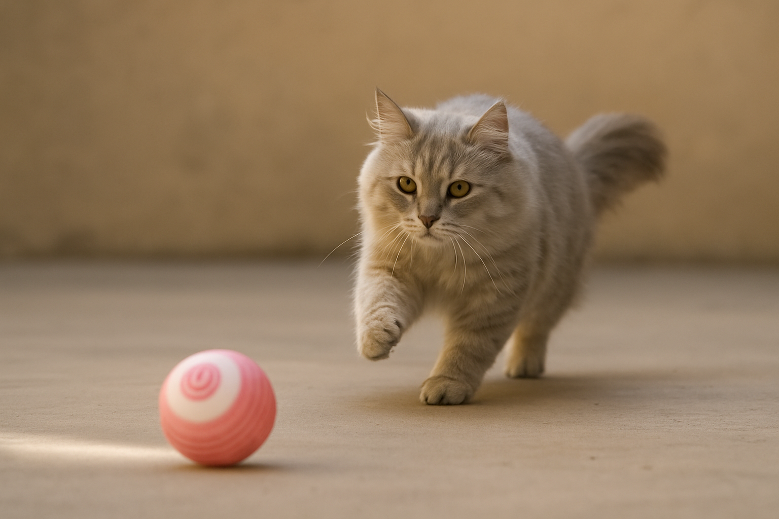 Juguete Interactivo para Gatos – Bola Mágica Automática con Sensor Inteligente y Silicona Silenciosa